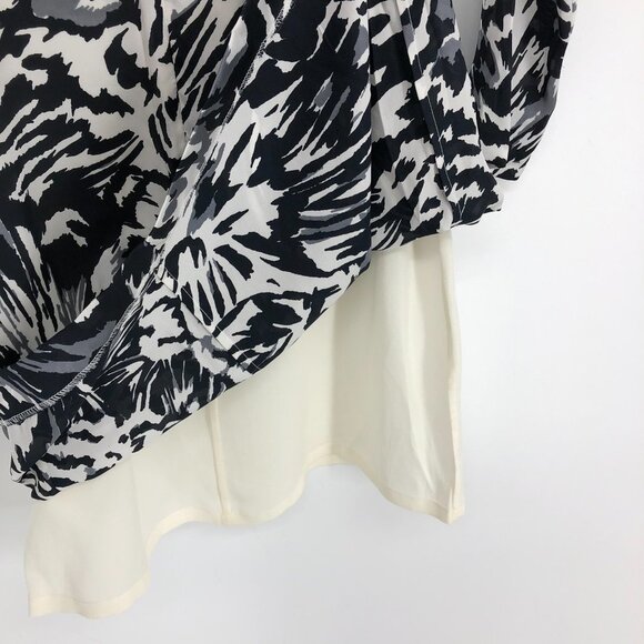 NWT Adam By Adam Lippes Women’s Black & White LS Printed Sheath Mini Dress  0 - Picture 13 of 16